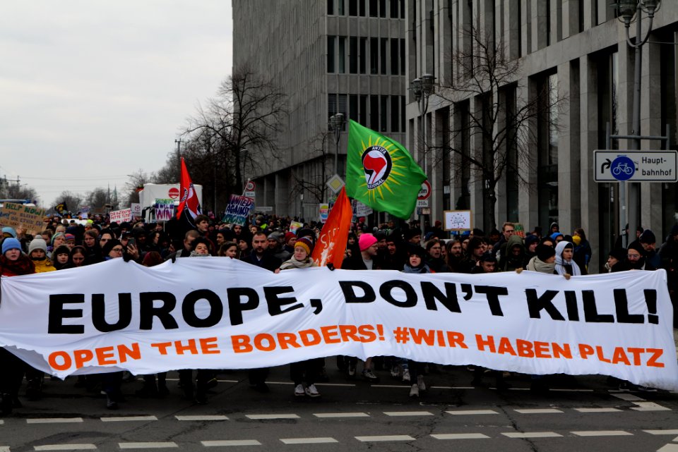 Europe dont kill demonstration Berlin 2020-03-07 14