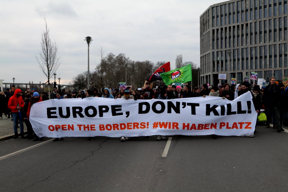Europe dont kill demonstration Berlin 2020-03-07 18