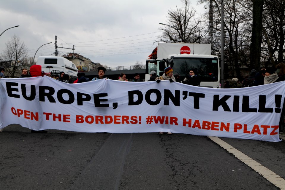 Europe dont kill demonstration Berlin 2020-03-07 02