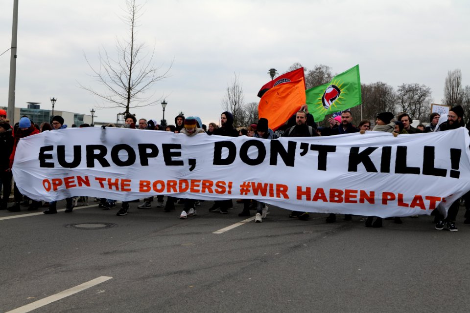 Europe dont kill demonstration Berlin 2020-03-07 17