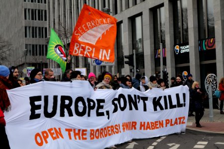 Europe dont kill demonstration Berlin 2020-03-07 16