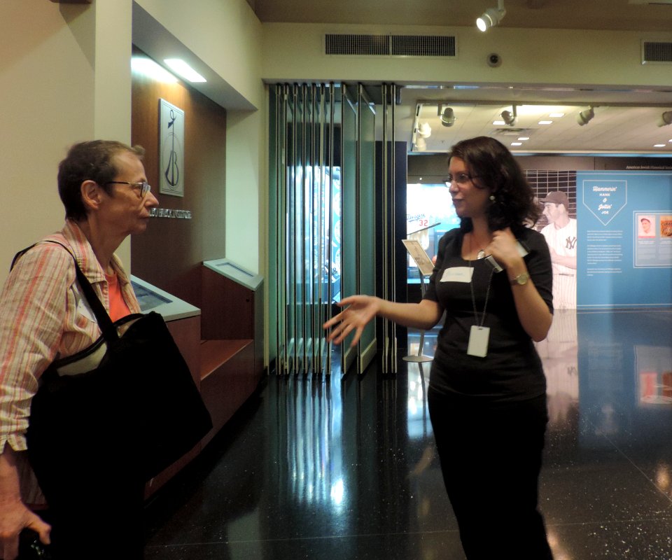 Esther and Miriam in 2nd floor exhibit CJH2016 jeh
