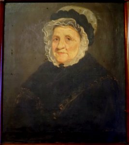 Esther Newland Lincoln, artist unknown, 1828, oil on canvas - Old Colony History Museum - Taunton, Massachusetts - DSC03902