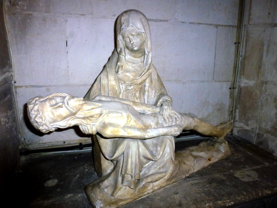 Estrée-Blanche (Pas-de-Calais, Fr) église, Pietà, vue 2