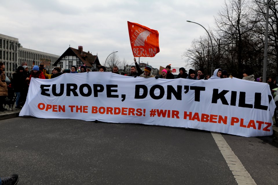 Europe dont kill demonstration Berlin 2020-03-07 10