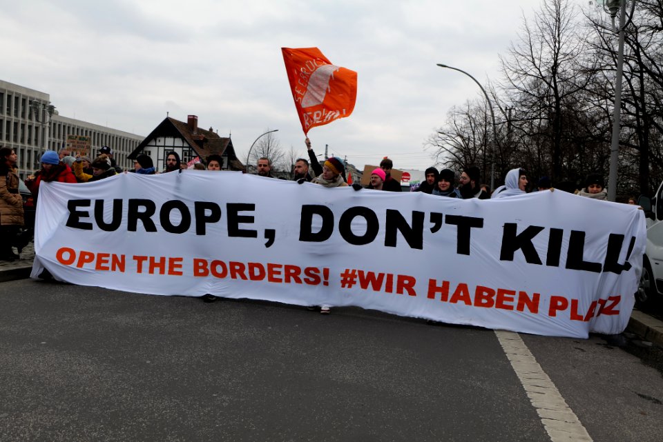 Europe dont kill demonstration Berlin 2020-03-07 11