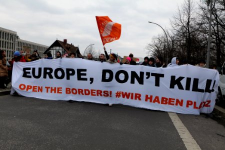 Europe dont kill demonstration Berlin 2020-03-07 11