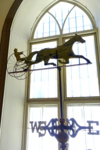Ethan Allen To Sulkey weathervane, Cushing and White, Waltham, MA, c. 1870, copper, iron - Bennington Museum - Bennington, VT - DSC08543
