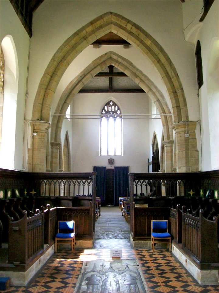 Etchingham church, interior, looking west