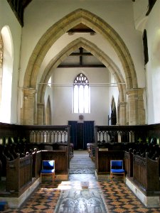 Etchingham church, interior, looking west