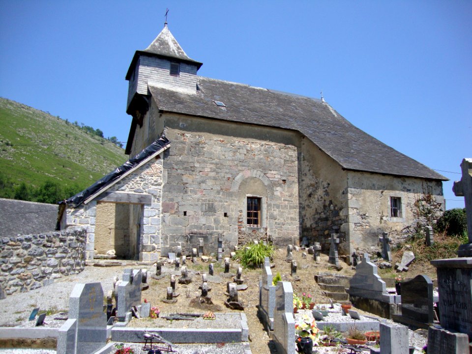 Etchebar (Pyr-Atl, Fr) ëglise et cimetière