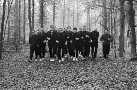 Europacup II , ADO traint in de bossen te Zeist conditieloop, Bestanddeelnr 921-8456