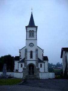 Etcharry (Pyr-Atl, Fr) église, facade et tour