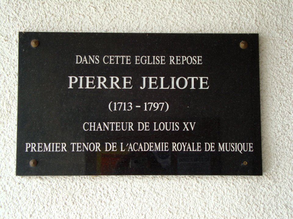 Estos (Pyr-Atl, Fr) plaque comémorative Pierre Jeliotte à l'église