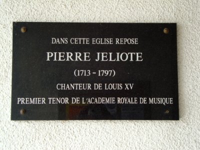Estos (Pyr-Atl, Fr) plaque comémorative Pierre Jeliotte à l'église