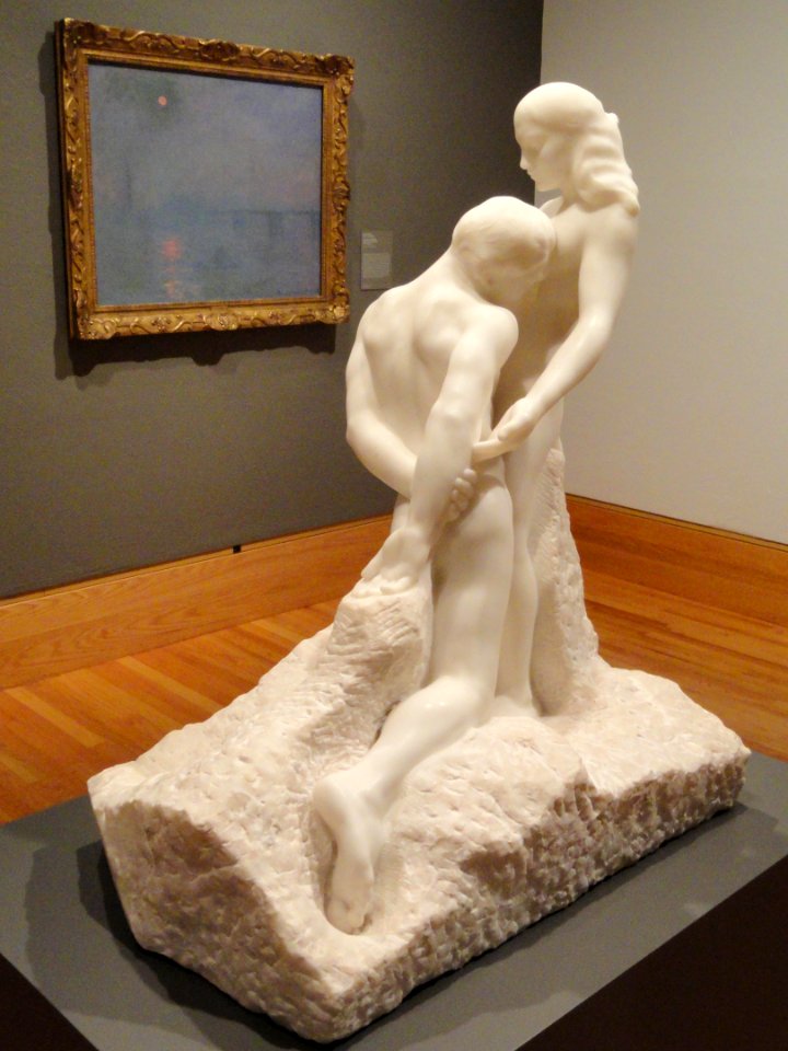Eternal Idol, first version, by Auguste Rodin, executed by Jean Escoula, 1893 - Fogg Art Museum - DSC02424