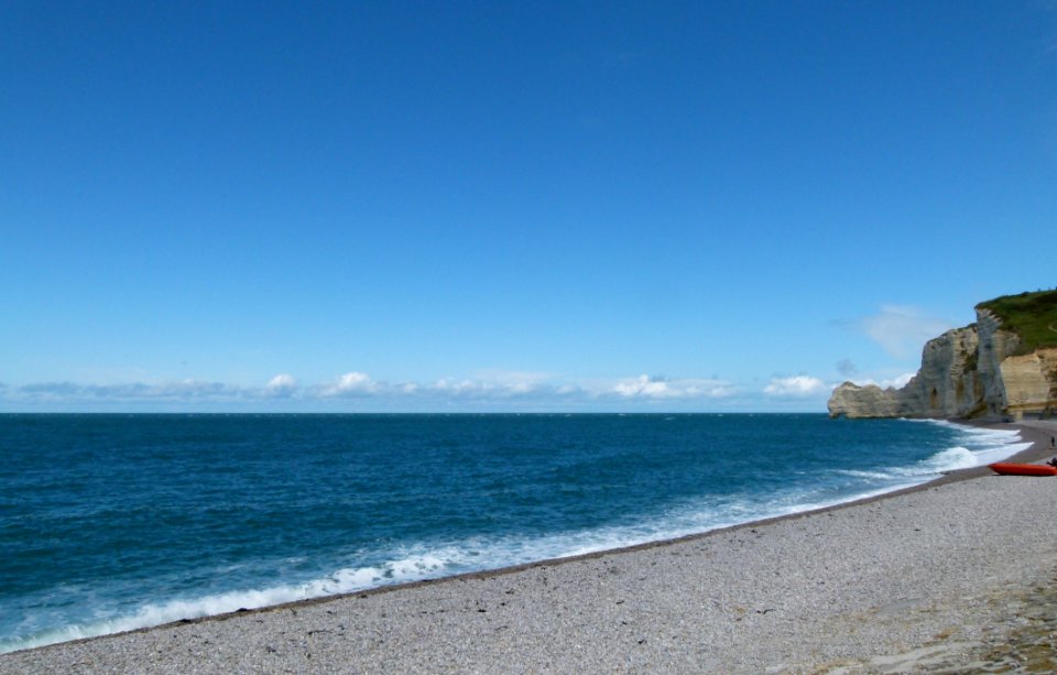 Etretat the beach