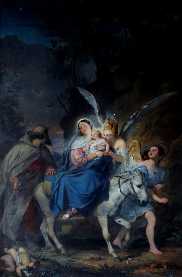 Eugène Devéria La Fuite en Egypte Salon de 1837 Eglise Saint-Laurent Nogent-sur-Seine 07092019 7605 2