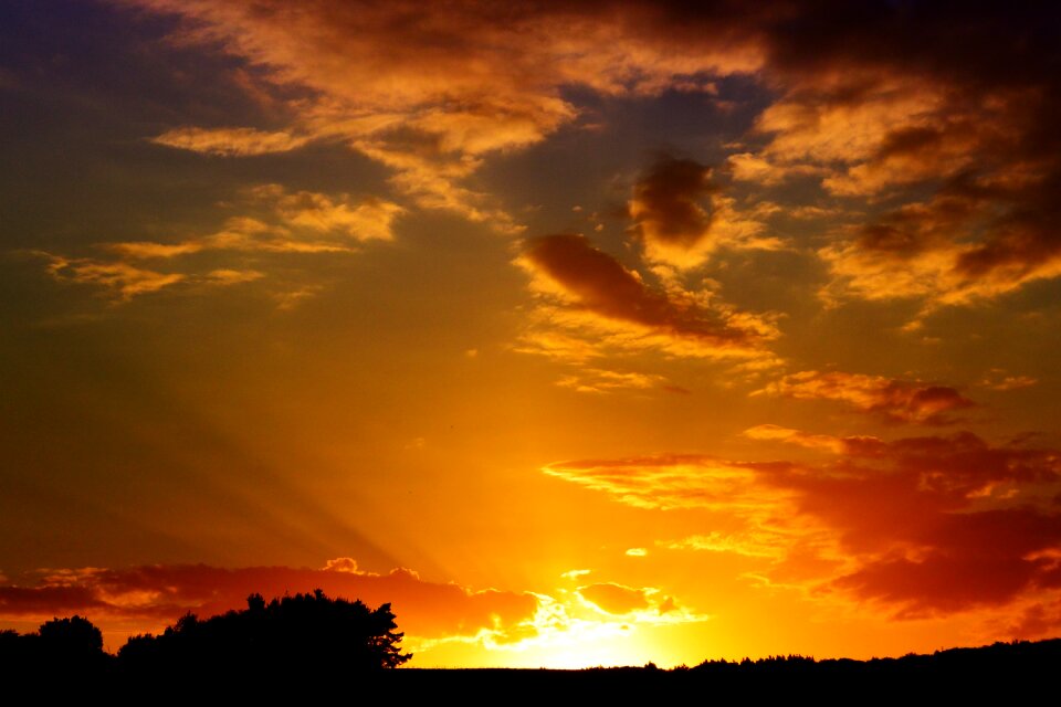 Abendstimmung evening sky mood