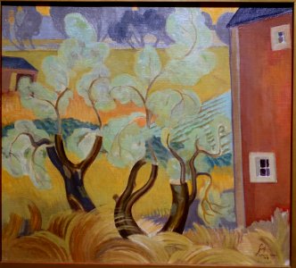 Eugene by Lance Wood Hart, 1933, oil on canvas - Portland Art Museum - Portland, Oregon - DSC08916