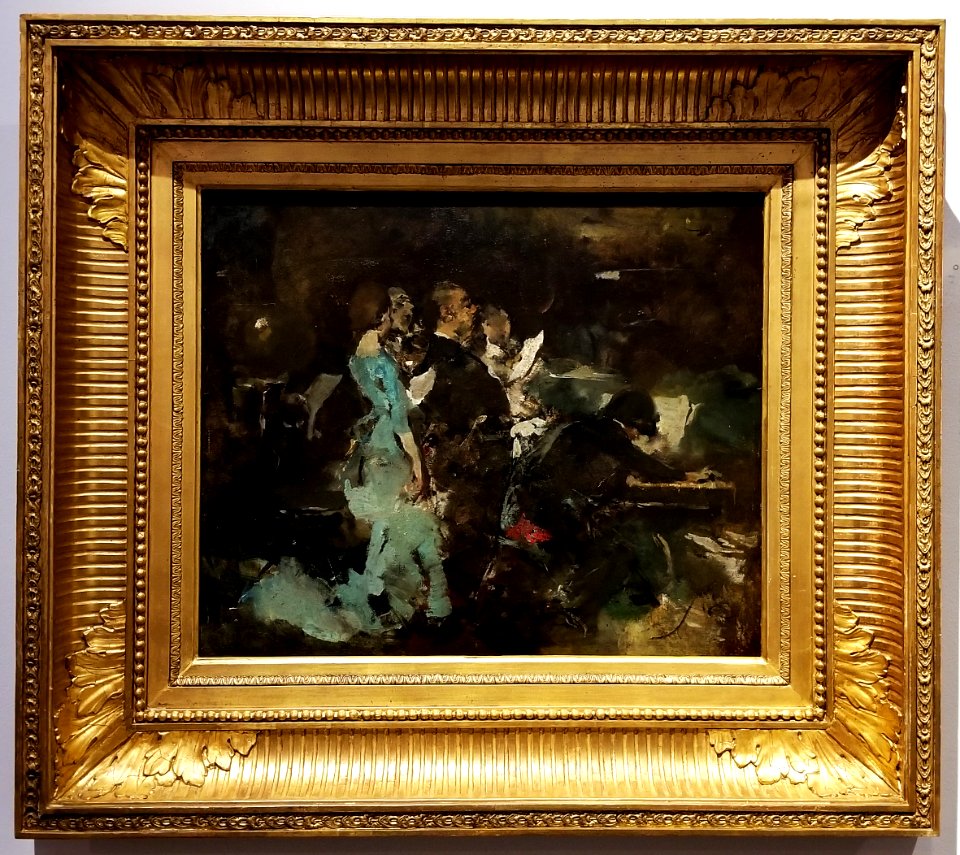 Estudo para Concerto de amadores (1882) by Columbano Bordalo Pinheiro