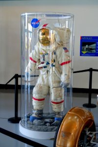 Eugene Cernan lunar suit - Kennedy Space Center - Cape Canaveral, Florida - DSC02799