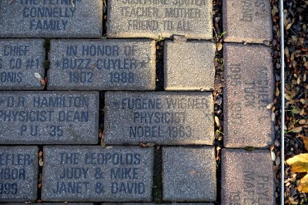 Eugene Wigner memorial brick - Palmer Square - Princeton, NJ - DSC00881
