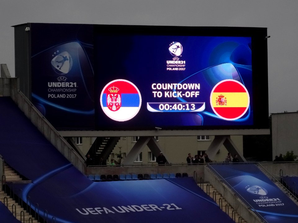 EuroU21 2017 Serbia-Hiszpania Bydgoszcz2