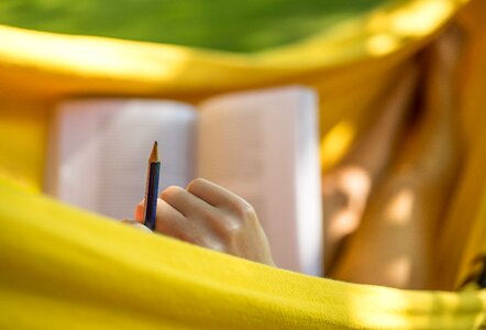 Book student person