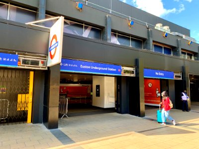 Euston Underground Station 2020 entrance photo
