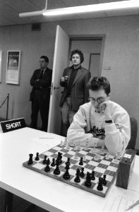 Euwe Schaakkamp met Jan Timman en Nigel Short, Bestanddeelnr 934-4234