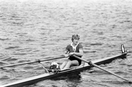 Europese roeikampioenschappen dames in Duisburg, nr. 14 Franse skiffeuse Renee C, Bestanddeelnr 918-0980