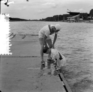 Europese roeikampioenschappen Bosbaan, Deense dubbel 2 me stuurman, waterballet, Bestanddeelnr 916-7390