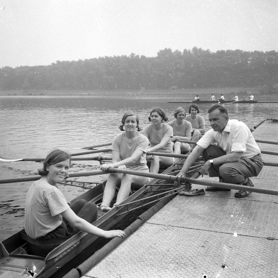 Europese roeikampioenschappen dames in Duisburg, dubbel van van Nautilus, Bestanddeelnr 918-0969
