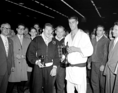 Europese judokampioenschappen in de Energiehal te Rotterdam Rechts Anton Geesin, Bestanddeelnr 909-0979