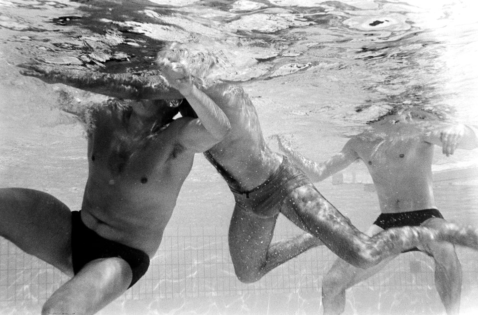 Europese Zwemkampioenschappen te Utrecht, waterpolo, onder water, Bestanddeelnr 919-4714