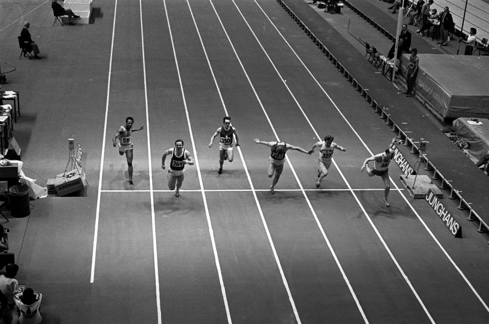 Europese Indoor-atletiekkampioenschappen, Nouvocs (Polen) en Sammy Mossels, Bestanddeelnr 926-2737