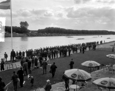 Europese roeikampioenschappen dames Bosbaan, vier met stuurman finish, Bestanddeelnr 916-7133
