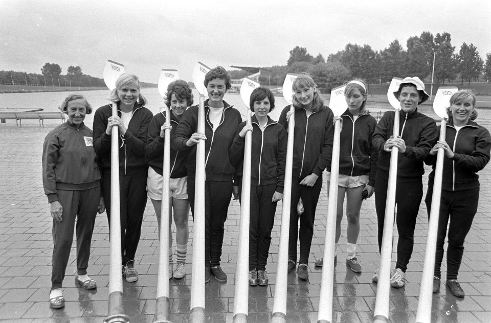 Europese Roeikampioenschappen 1966, dames, de Engelse kampioens achten, Bestanddeelnr 919-4737