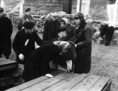 Evacues gaan aan boord in Zierikzee, Bestanddeelnr 905-5282