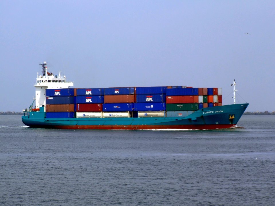 Europe Orion IMO 9143415 approaching Port of Rotterdam 18-May-2007