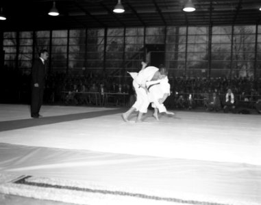 Europese judokampioenschappen in de Energiehal te Rotterdam Anton Geesink tegen, Bestanddeelnr 909-0981