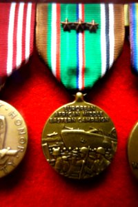 European African Middle Eastern Campaign medal - Fort Devens Museum - DSC07225