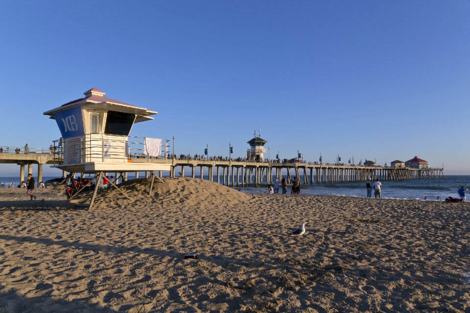 Lifeguard building pier
