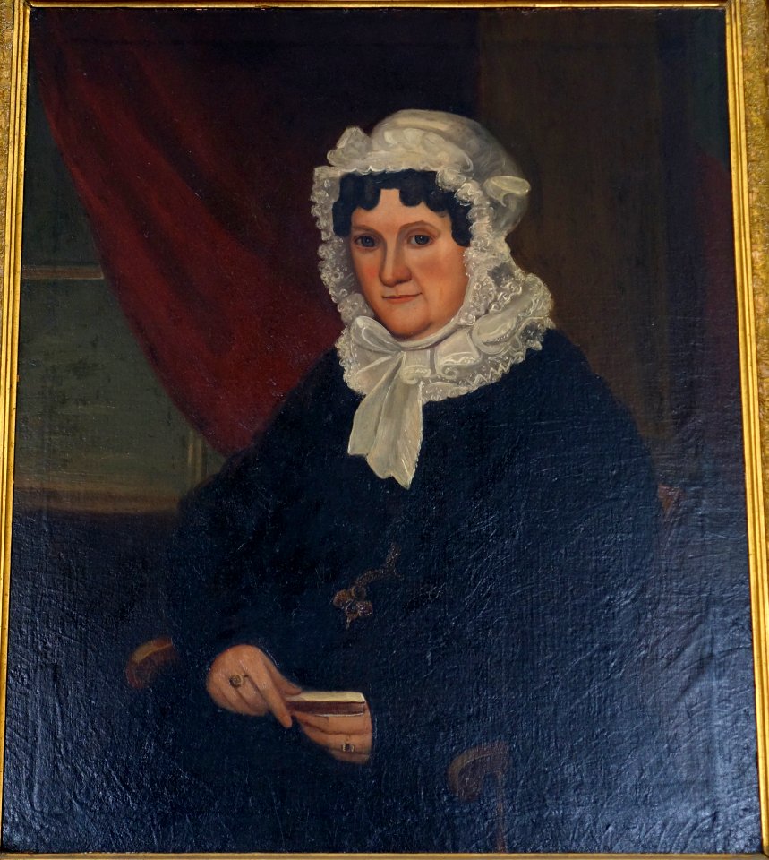 Eunice Woodbridge Robinson (1760-1813), 1800-1813, 2nd wife of General David Robinson, oil on canvas - Bennington Museum - Bennington, VT - DSC08575