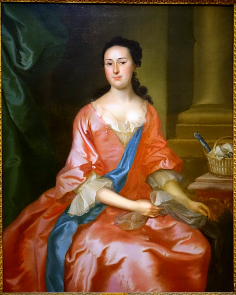 Eunice Brown Fitch (Mrs. Timothy Fitch) by Joseph Blackburn, c. 1760, oil on canvas - Peabody Essex Museum - DSC06979