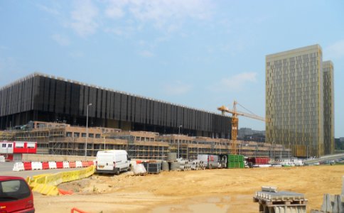 European Court of Justice in Luxembourg - Construction site - May 2012
