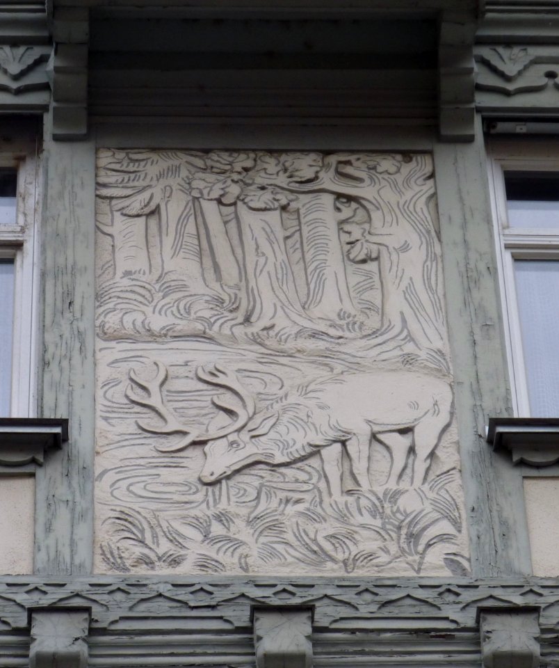 ES Innere Brücke 26 Relief Hirsch