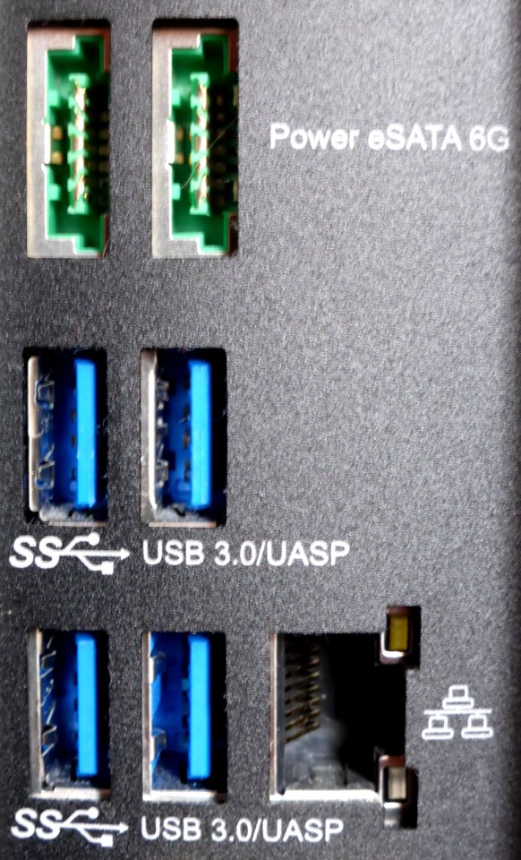 Esata-usb-network-connectors