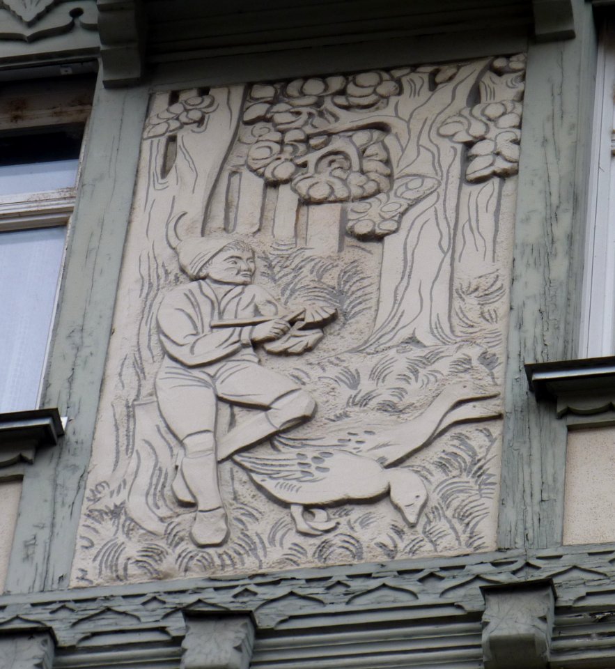 ES Innere Brücke 26 Relief Gänse